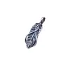 Accesorios de Plata de Ley S925 Colgante de Joyería de Pluma Colgante Pequeño Accesorios para Manualidades Pulsera Hecha a Mano Collar de Cuentas de Cristal Materiales