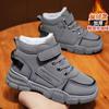 Zapatos de Invierno para Niños con Forro de Felpa, Botas de Nieve Gruesas y Cálidas para Niños Mayores, Zapatos Deportivos de Invierno de Doble Capa de Algodón Resistentes al Frío para Niños