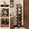 Sapateira multicamadas para apartamentos de aluguel, economizadora de espaço, organizador de sapatos fácil de usar para trás da porta, prateleira de armazenamento para dormitórios, sapateira inclinada elegante e moderna