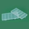 Caixa Plástica Transparente de PP Fixa com 5 Compartimentos para Amostras 1,7cm Caixa para Equipamentos de Pesca Papelaria Caixa de Embalagem Caixa de Armazenamento para Acessórios de Ferragens