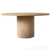 Rh Estilo Campestre Americano Madera Maciza Mesa Redonda de Comedor Silla de Comedor Restaurante Francés Mesa de Café Mesa de Comedor para el Hogar Mesa de Conferencias Diseñador