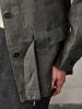 Jaqueta de Trabalho de Linho Puro Estilo Old Money de Alta Qualidade para Mulheres, Outono e Inverno, Silhueta de Lapela Trench Coat, Estilo Curto com Amarração, Cardigan de Caimento Relaxado