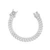 Pulsera de diamantes de rap hip hop europeo y americano moda hiphop pulsera para hombre hip hop accesorios calientes personalizados