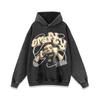 Design americano de paródia de rua estampado suéter com capuz masculino e feminino americano retrô lavado casual hoodie tee moda