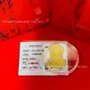 Pegatinas Doradas para Teléfono con Oro Puro 999, Láminas Doradas de Riqueza Instantánea, Imanes de Nevera Designados para la Fortuna, Regalos de Apertura de Tienda al por Mayor