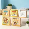2027 Nuevo Calendario de Escritorio Mini de Dibujos Animados de Osito Regalo para Estudiantes Mini Calendario Creativo Premio Regalo de Año Nuevo para Niños