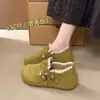 2026 Sapatos Birkenstock Grossos de Solado Retrô Femininos Slip-on Pessoa Preguiçosa Totalmente Fechados Boca Rasa Sapatos Únicos Outono Inverno Sapatos Femininos para Combinar com Saias Sapatos
