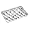 Bandeja para Hornear con Agujeros Papel de Aluminio para Hornear Resistente al Calor de Horno y Estufa Cuadrada de Gran Capacidad Freidora de Aire Picnic Exterior