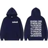 Sudadera con Estampado de Letras Rapper Melendi Jardin Con Enanitos para Hombre y Mujer Retro Hip-Hop
