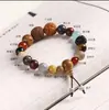 Pulsera de 18 Semillas Portátil Cadena de 18 Semillas Pulsera Bodhi para Niñas y Hombres
