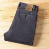 Pantalones Largos de Algodón Peinado y Modal Mezclado de Gama Alta, No Planchar, Engrosados, Cálidos, Nuevos Llegados para Otoño e Invierno, Rectos, Casuales para Hombre