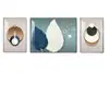 Pintura decorativa moderna minimalista para sala de estar, arte abstrato em linha, pintura para pendurar na parede de fundo do sofá, tríptico de atmosfera de alta qualidade