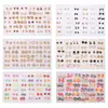 Venta Caliente Transfronteriza de 36 Pares de Juegos de Aretes Geométricos, Accesorios de Aretes de Flor y Animal de Plástico para Mujeres, Aretes Pequeños con Pedrería al por Mayor