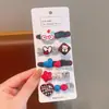 Horquilla para el pelo para niña, pequeña y bonita, con flores de verano, accesorios para el pelo para niña