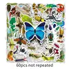 60 Insectos Graffiti Personalidad Transfronterizo Araña Escarabajo Creativo Tarjeta Goo Decorativa Vaso de Agua Equipaje Pegatina Impermeable