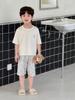 Conjunto de Ropa de Verano Fina de Aire Acondicionado para Niños de 26, Pijama de Manga Corta para Niños y Niñas, Ropa de Casa Clase A con Estampados Infantiles