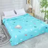 Colcha de aire acondicionado de verano, colcha refrescante de verano, colcha delgada, lavable a máquina, tamaño individual y doble, tamaño extragrande, colcha para estudiantes de dormitorio