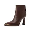 Botines de Tacón Alto para Mujer Chuyuji 2026 Nuevos Otoño Invierno Tacón de Aguja Elegantes Botines Cortos Punta Fina Francesa Botas Cortas de Moda