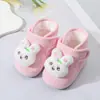 Zapatos de Invierno para Bebé Unisex de 0-12 Meses con Forro de Terciopelo, Zapatos Pre-Caminantes con Velcro Transfronterizo, Suela Suave, Zapatos Cálidos para Bebé Recién Nacido