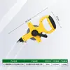 Plástico amarillo tira de pintura blanca portátil estante de acero regla cinta métrica grande regla de estante regla portátil sitio 30 metros 50 metros 100 metros