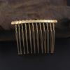 Acessórios de joias artesanais faça você mesmo cor ouro 49*37MM12 pente de cabelo dente pente vários tamanhos atacado