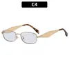 Gafas de Sol para Mujer Estilo Old Money Transfronterizas con Montura Plateada Color Rosa Toronja Celebridad de Internet Modelo Nuevo 2026 Gafas de Sol de Gama Alta con Protección UV