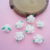 15mm arcilla blanda flor flor de rosa pequeña hecha a mano pendientes diy carcasa de teléfono móvil taladro de palo accesorios de decoración para gafas material