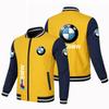 Cárdigan con cremallera de moda para comercio exterior de primavera y otoño, color liso, marca de coche deportivo, transfronterizo, talla grande, tendencia, chaqueta casual para hombre, estilo locomotive