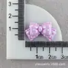 Lazo Brillante de Colores Material de Pegamento de Crema DIY Puntos Pajarita Funda de Teléfono Serie de Colores Macarrón Accesorios para el Cabello para Niños