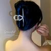 Pinza para el Cabello de Alta Gama con Pedrería de Perlas, Pinza Grande tipo Tiburón para el Cabello, Tocado, Pinza de Garra para el Cabello para la Parte Posterior de la Cabeza de Mujer