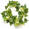 Venta caliente transfronteriza Cadena de luces de ratán con hoja de arce verde de fábrica Lámpara de Tigre trepadora de simulación Hoja de batata LED Rábano verde Lámpara decorativa de colores