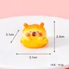 Produto Novo Original Mini Capivara Figura de Resina Casa de Bonecas Artesanato de Resina Decoração de Mesa de Carro Caixa Surpresa