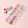 Promoção quente joias de resina para unhas com simulação de frutas luminosas diy decoração de melancia Cenoura Maçã abacaxi cereja