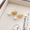 Pendientes de Piedra Natural Transfronterizos que No se Desvanecen para Mujer, Versátiles y de Alta Gama, Pendientes de Tuerca con Aguja de Plata 925, Estilo Moda Commuter de Qingdao
