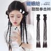 Cola de caballo estilo Ins, trenza con lazo, trenza retorcida, cabello artificial femenino, estilo ballet Y2K, tocado de cabello largo, trenza de boxeo