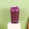 Suministro directo de fábrica 400 ml taza creativa con asa para batidos de proteína taza de plástico para fitness taza para té de frutas