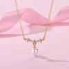 Collar de perlas de agua dulce lágrimas de sirena para mujer ins diseño nicho de lujo ligero temperamento de moda alto sentido cadena clavicular al por mayor