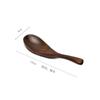 Cuchara de madera comercial mango largo cuchara para mezclar cuchara pequeña condimento alargada café nuez en polvo cuchara sopera miel cuchara para hielo cuchara de postre