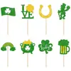 Calle Transfronteriza. Decoraciones para Pasteles del Día de San Patricio Día Nacional Irlandés Decoraciones para Pasteles de Mesa de Postres