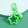 Campana de Puerta con Hebilla de Llavero de Estrella de Cinco Puntas Hueca de Colores Colgante de Perler Beads Hecho a Mano DIY Material de Accesorio Adorno Venta al por Mayor