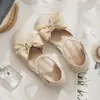 Moda Verano 2026 Zapatos Mary Jane Mujer Huecos Suela Plana Lazo Zapatos Pequeños de Cuero Zapatos Individuales Mujer Combinar Faldas Sandalias Mujer