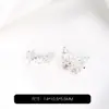 Preserva Cor Banhado a Ouro 14K Zircônia Borboleta Oca Fecho de Três Fileiras Espaçador Feito à Mão DIY Pulseira de Cristal Pérola Acessórios para Miçangas