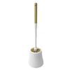 Elegante Ritmo Venta Directa Mango de Bambú Cepillo para Inodoro Limpieza Serie de Baño Cepillo Cepillo para Inodoro Ligero y Fácil de Limpiar, Personalizable