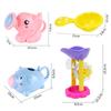Set de Playa para Niños, Jugando con Arena, Reloj de Arena para Cavar, Regadera de Agua de Elefante, Juguete de Agua de Playa para Bebés, Ducha de Elefante