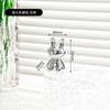 Figurinha de Coelho 3D Elegante e Moderna Adesiva Galvanizada Coelho de Orelhas Longas Produto Fofo para Fotos Divertidas e Brinquedos Giratórios