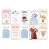 Etiquetas simples de nuevo estilo para cumpleaños, luna llena, primer cumpleaños, bodas, Día del Maestro, tarjetas de felicitación, tarjetas de decoración de pasteles personalizadas para floristerías