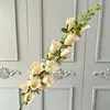 Campanilla de viento de rama alta flor de imitación lirio del valle boda flores artificiales líneas resaltan Qianxun flores de arreglo de suelo arte floral Veronica flores de seda
