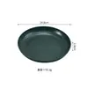 Plato Grande Redondo Resistente a Roturas para Frutas, Plato de Plástico de Grado Alimenticio para el Hogar, Charola Espesa para Hotel y Restaurante, Plato para Snacks de Mesa