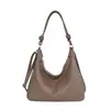 Bolsa Casual Lisa Tipo Bolinho para Mulheres, Nova Bolsa Tote Vintage Outono 2026, Bolsa Transversal de Grande Capacidade para o Dia a Dia