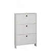 Gabinete de Zapatos de Madera Maciza 15cm Gabinete de Almacenamiento Simple Zapatero Ultra Angosto Gabinete de Zapatos con Puerta abatible para Entrada Gabinete de Zapatos para Pasillo Dormitorio Tipo Delgado